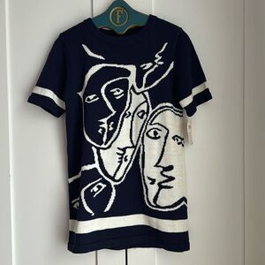 Vintage Deadstock Anne Crimmins for Umi Collections Face 1993 Sweater - S
